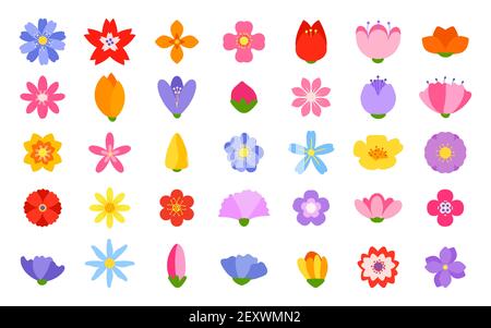Flower tags with logo Set - Isolated On green Background - Vector ...