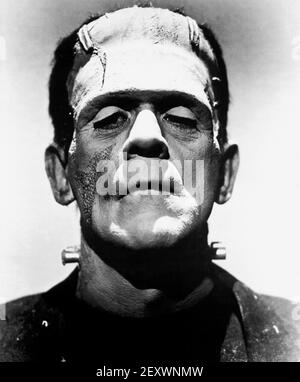 BRIDE OF FRANKENSTEIN 1935 Universal Pictures film with Boris Karloff  as the Monster Stock Photo