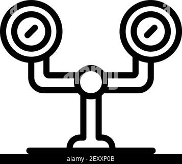Tram lights icon. Outline tram lights vector icon for web design isolated on white background Stock Vector