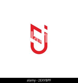 letter cj simple geometric line logo vector Stock Vector Image & Art ...