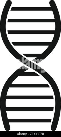 Nanotechnology dna icon, simple style Stock Vector