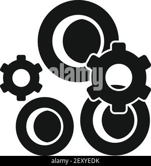 Blood nanotechnology icon, simple style Stock Vector