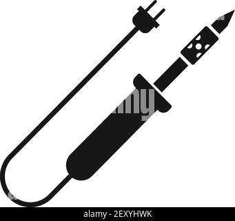 Radio soldering icon, simple style Stock Vector