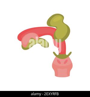 Pulmonary aspiration medical infographics on white background. Stock Vector