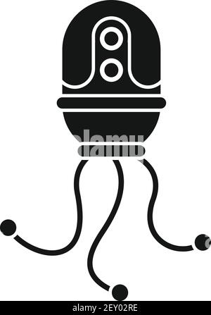 Nano robot icon, simple style Stock Vector