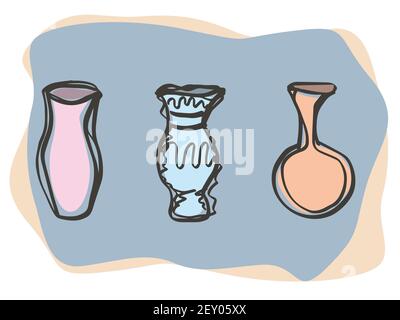 Hand drawn terracotta background Vector illustration Stock Vector Image ...