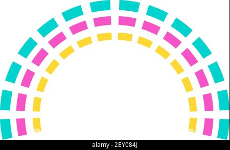 Award Ribbon and color frame for decoration of greeting cards, gifts Stock Vector