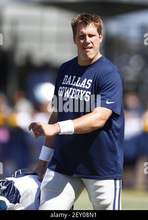 Dallas Cowboys long snapper L.P. LaDouceur during training camp practice on  Tuesday, Aug. 5, 2014, in Oxnard, Calif. (Photo by Ron Jenkins/Fort Worth  Star-Telegram/MCT/Sipa USA Stock Photo - Alamy