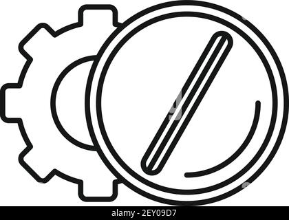 Nanotechnology pills icon, outline style Stock Vector