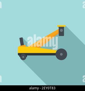 Jack-screw icon, flat style Stock Vector