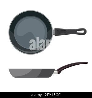 Frying pan icon. Stock Vector