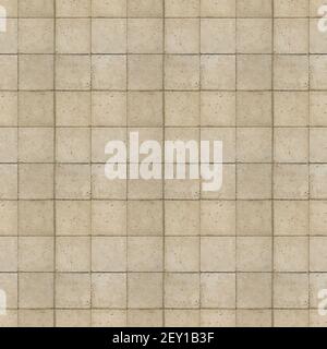 Seamless pattern background of an old floor tiles from abandoned hospital. Stock Photo