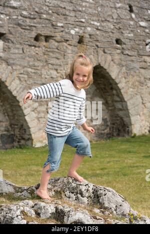 Cute little girl, posing Stock Photo