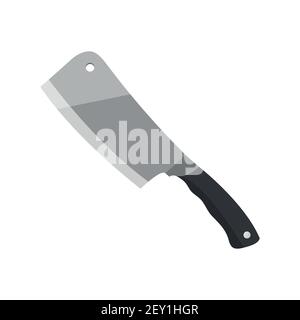 Kitchen knife icon Isolated on white background. Vector illustration in a flat style. Stock Vector