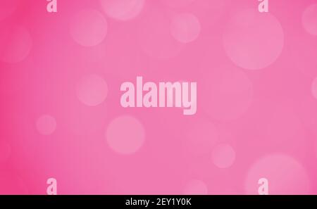 Abstract multicolored blurred bokeh on red background - Vector illustration Stock Vector