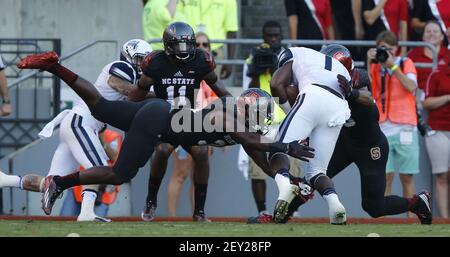 North Carolina State linebacker Germaine Pratt runs a drill during the NFL  football scouting combine, Sunday, March 3, 2019, in Indianapolis. (AP  Photo/Darron Cummings Stock Photo - Alamy