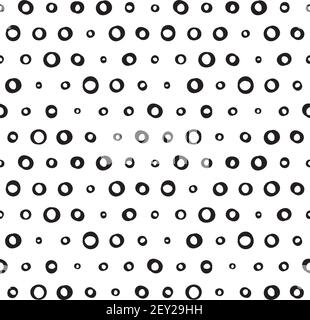 A seamless retro pattern with dots. Stock Vector