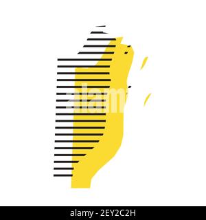 Belize vector country map silhouette Stock Vector Image & Art - Alamy