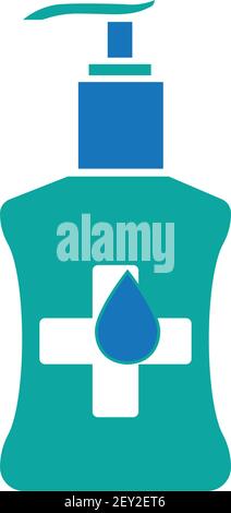 Hand Sanitizer logo design , Hand Sanitizer Logo Symbol , Sanitizer Logo Template Stock Vector