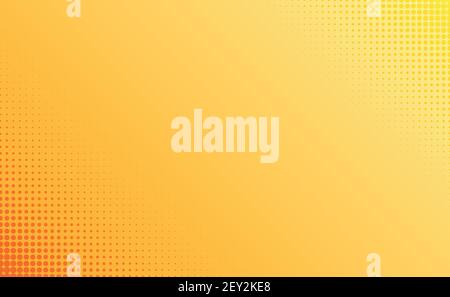 Yellow-orange abstract background with dots dots - Vector illustration Stock Vector