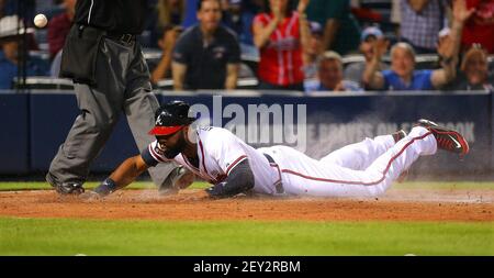 Atlanta braves jason heyward slides hi-res stock photography and images -  Alamy