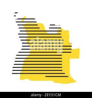 Silhouette of a Angola Country land Map Stock Vector Image & Art - Alamy