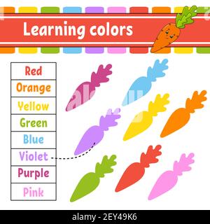 Learning color for kids education developing Vector Image