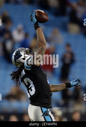 The Carolina Panthers' Kelvin Benjamin (13) prior to action against the New  Orleans Saints at Bank of America Stadium in Charlotte, N.C., on Thursday,  Oct. 30, 2014. (Photo by David T. Foster,