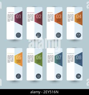 Infographic Medical template. Icons in different colors. Include Venerology, Anesthesiology, Oncology, Gynecology and others. Stock Vector