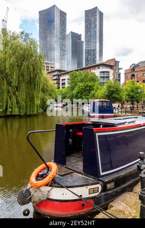 Castlefield,Manchester Castlefield is an inner city conservation area of Manchester in North West England. Stock Photo