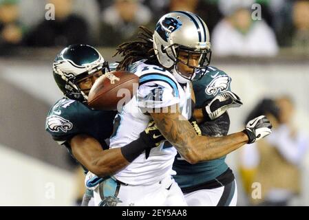 The Carolina Panthers' Kelvin Benjamin (13) prior to action against the New  Orleans Saints at Bank of America Stadium in Charlotte, N.C., on Thursday,  Oct. 30, 2014. (Photo by David T. Foster