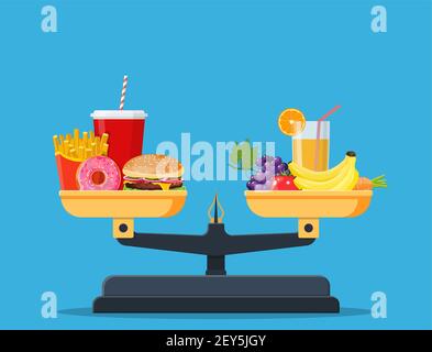 Concept of weight loss, Stock Vector