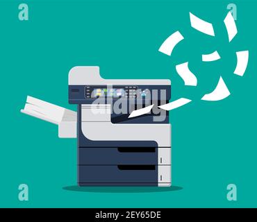 Professional office copier, Stock Vector