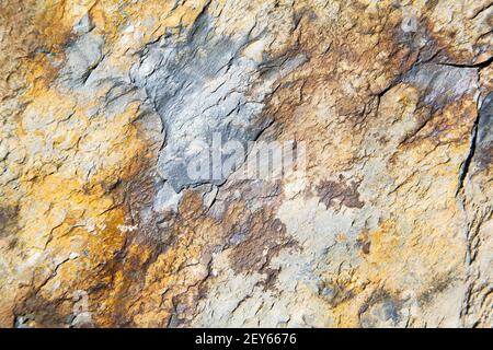 Rocks stone and red orange gneiss in the wall   morocco Stock Photo