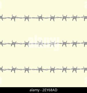 barbed wire symbol. vector illustration Stock Vector