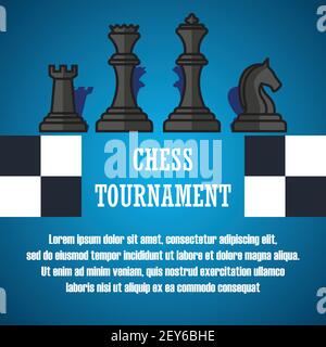 chess banner for chess tournament. vector illustration Stock Vector ...