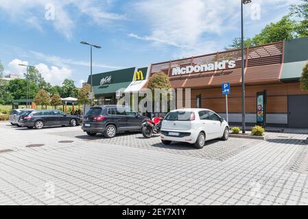Mcdonald's resaurant, fast food chain Stock Photo