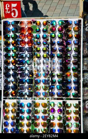 In london glass and sunglasses Stock Photo