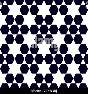 Seamless pattern with red stars. Monochrome Background Stock Vector