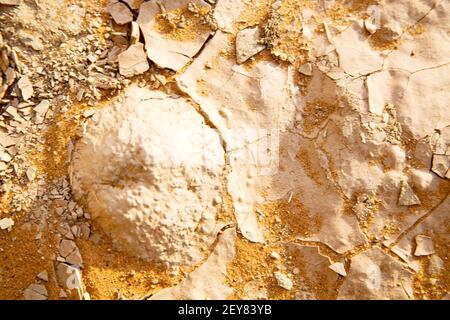 Cracked sand in morocco africa   macro Stock Photo