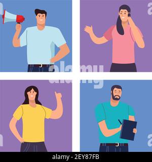 business people characters Stock Vector