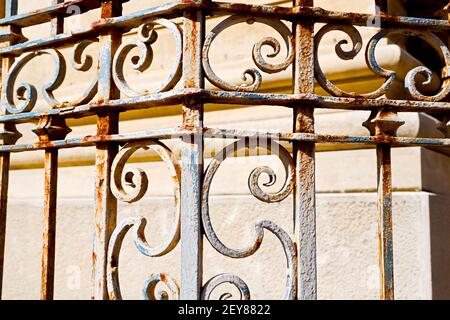 Rusty balauster acces     shadow Stock Photo