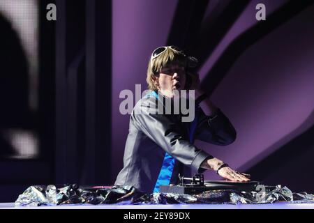 Cologne, Germany. 05th Mar, 2021. Mickie Krause performs during the first show of the 14th season of the dance competition 'Let's Dance'. Credit: Andreas Rentz/Getty Images Europe-Pool/dpa/Alamy Live News Stock Photo