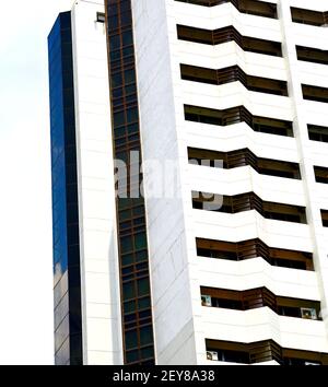 bangkok in office district palaces skyscraper reflex Stock Photo - Alamy