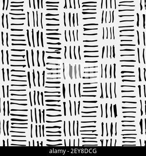 Abstract seamless pattern made of lines. Stock Vector