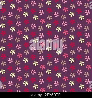 Multicolored figures in the form of flowers. Stock Vector