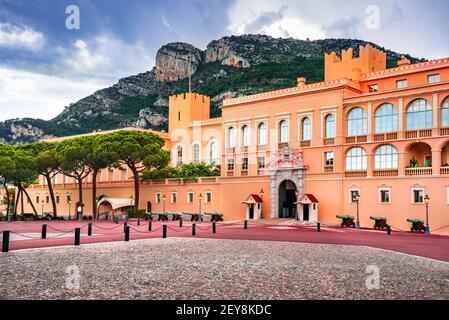 Monaco-Ville, Monaco - July 2018: The Sovereign Prince of Monaco palace. Stock Photo