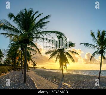 HDR of Sunrise in Key West, FL in February. Stock Photo