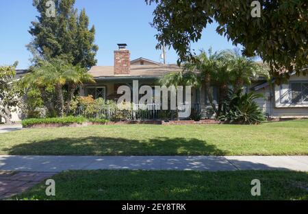 Anaheim, California, USA 4th March 2021 A general view of atmosphere of singer/musician Jeff Buckley's childhood home/house on March 4, 2021 in Anaheim, California, USA. Photo by Barry King/Alamy Stock Photo Stock Photo