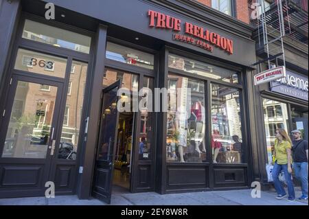 A True Religion clothing store in New 